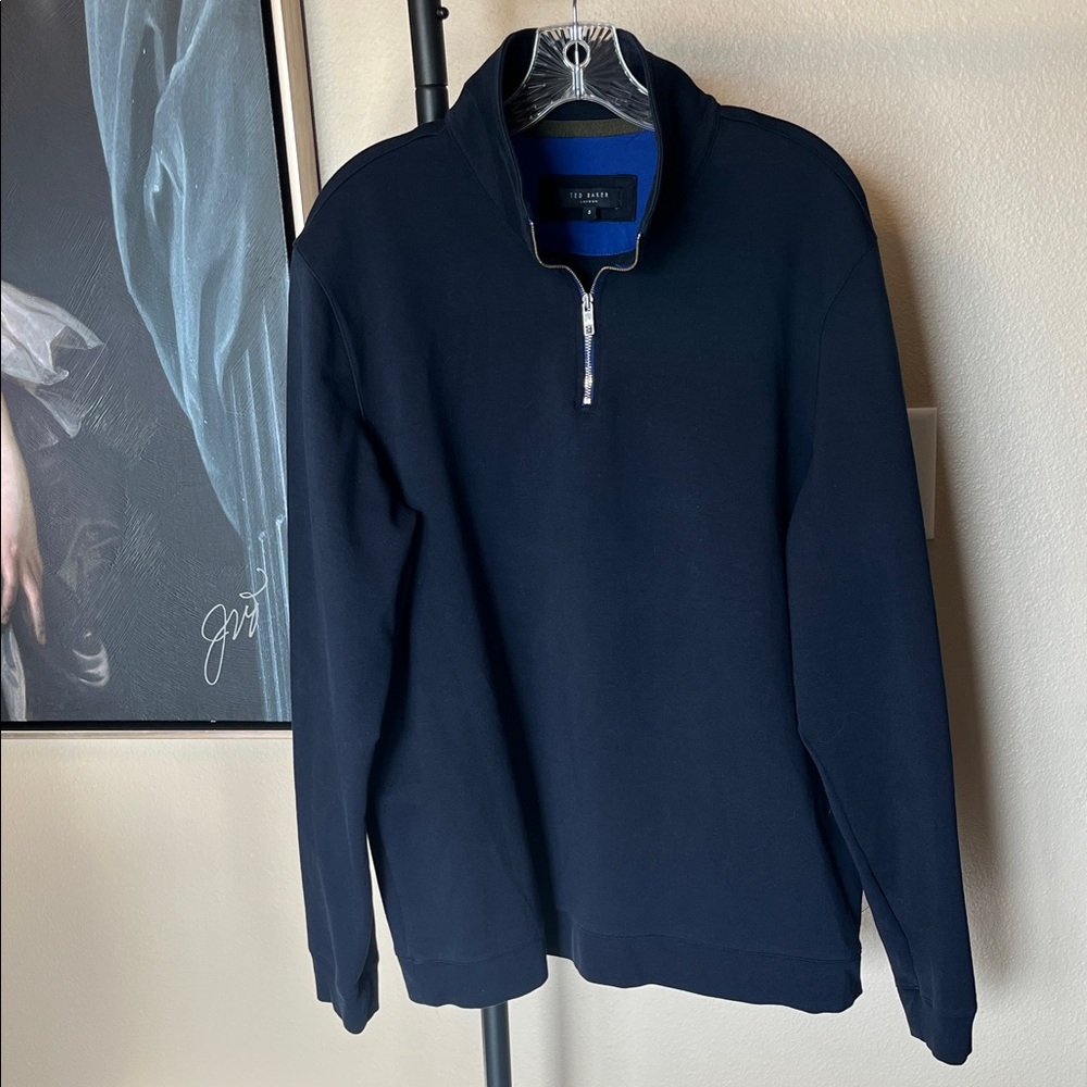 ⭐️CLEARANCE Ted Baker London Navy Zip-Up Sweater